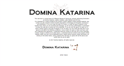 Desktop Screenshot of dominakatarina.com