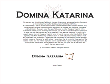 Tablet Screenshot of dominakatarina.com